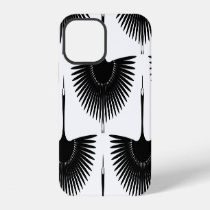 Funda Para iPhone 12 Grulla elegante: patrón de ave oriental