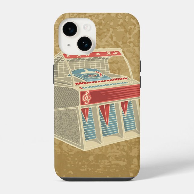 Funda Para iPhone Grunge Jukebox (Reverso )