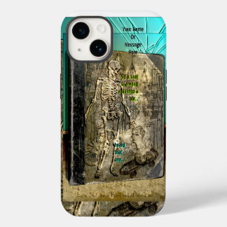 Funda Para iPhone 14 Grungy Skeleton Chistes (Personalizado)