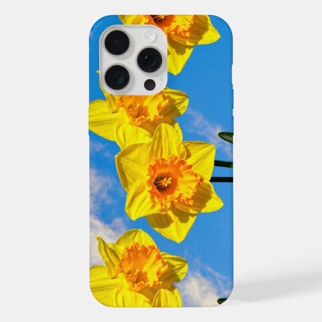 Funda Para iPhone Grupo de Daffodils Medalla de Oro Flores Estuche d (Reverso )