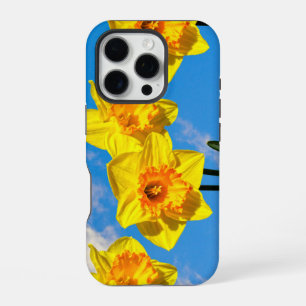 Funda Para iPhone 16 Pro Grupo de Daffodils Medalla de Oro Flores Estuche d