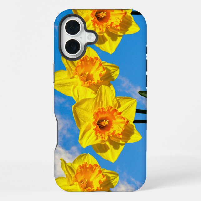 Funda Para iPhone Grupo de Daffodils Medalla de Oro Flores Estuche d (Reverso )
