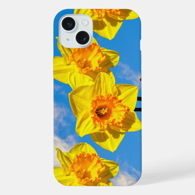 Funda Para iPhone Grupo de Daffodils Medalla de Oro Flores Estuche d (Reverso )