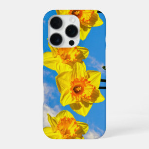 Funda Para iPhone 16 Pro Grupo de Daffodils Medalla de Oro Flores Estuche d