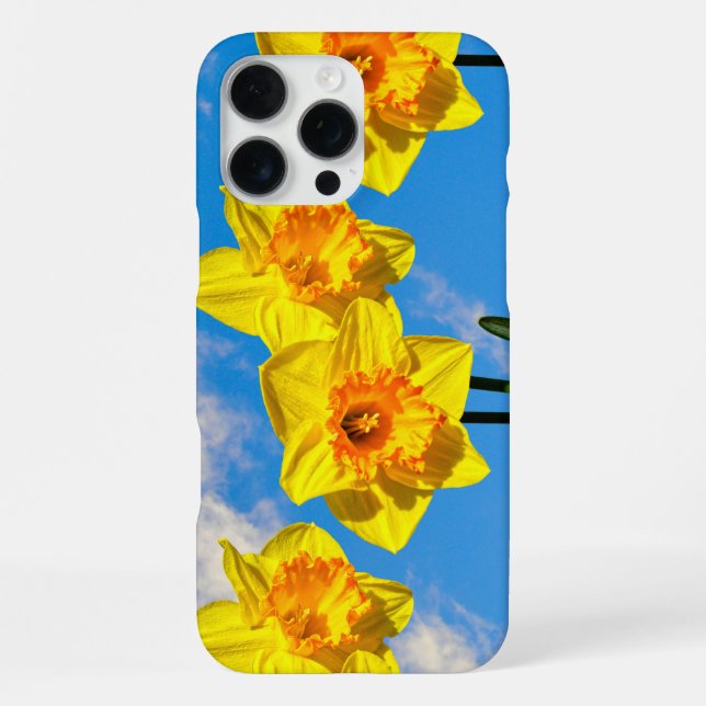 Funda Para iPhone Grupo de Daffodils Medalla de Oro Flores Estuche d (Reverso )