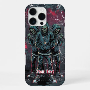 Funda Para iPhone 16 Pro Max Grupo de raperos zombies urbanos de terror regalo 