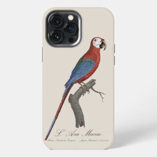 Funda Para iPhone 13 Pro Max Guacamayo rojo y verde, Ara chloropterus