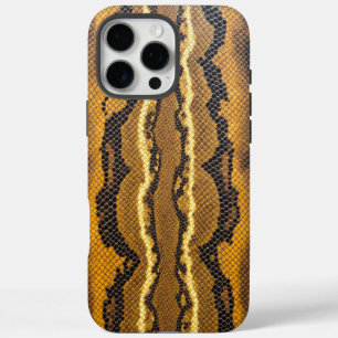 Funda Para iPhone 16 Pro Max Guardia de Serpiente: Piel de Leopardo Amarillo