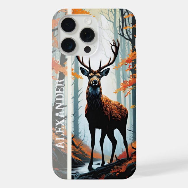 Funda Para iPhone Guardián de otoño del bosque (Reverso )