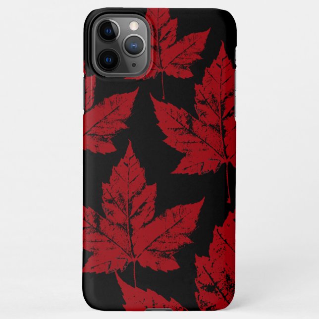 Funda Para iPhone Guay Canada iPhone Casos de Fundas de hojas de arc (Reverso)