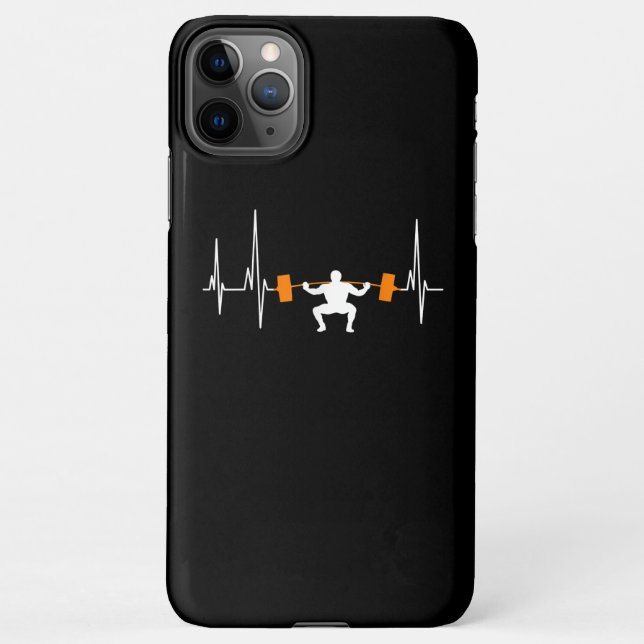 Funda Para iPhone Guay de la construcción del cuerpo del latido del  (Reverso)