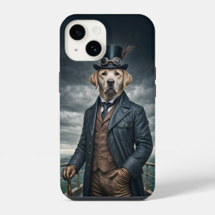 Funda Para iPhone 14 Guay Elegant Victorian Steampunk Labrador Perro Ar