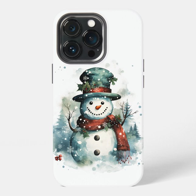 Funda Para iPhone ❄️ Guay Frosty Snowman Estuche para iPhone 📱 ❄️ (Reverso )