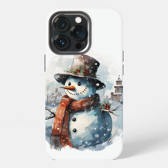 Funda Para iPhone ❄️ Guay Frosty Snowman Estuche para iPhone 📱 ❄️ (Reverso )