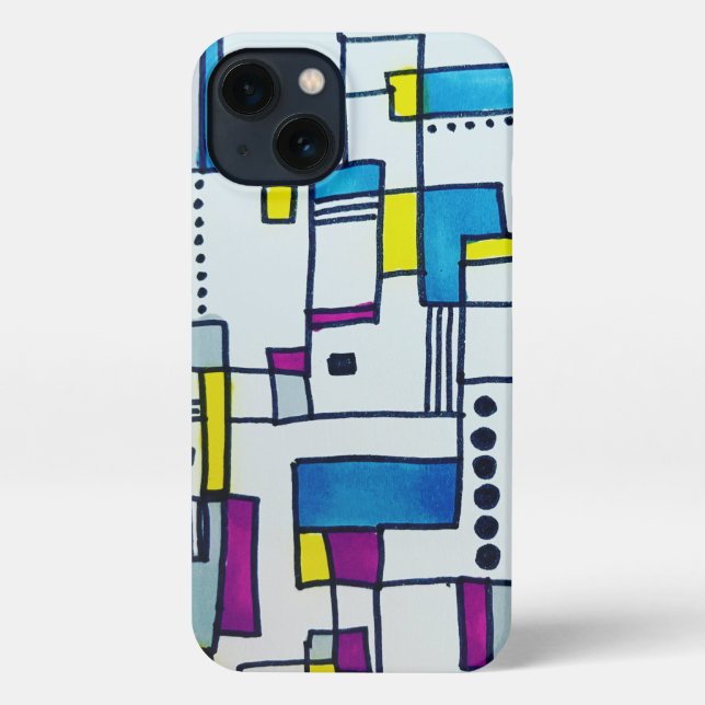 Funda Para iPhone Guay Resumen de bloqueos de puntos de Polka  (Reverso )