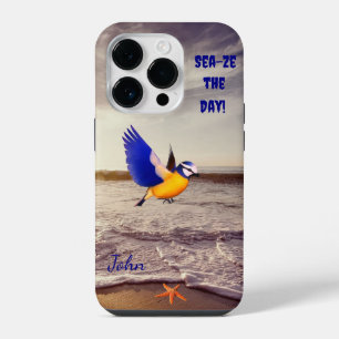 Funda Para iPhone 14 Pro Guay y el colorido mar de las aves de playa