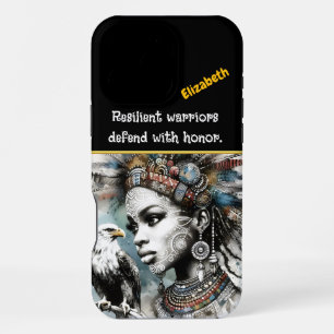 Funda Para iPhone 16 Pro Max Guerrero afeitado con águila regal