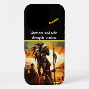 Funda Para iPhone 16 Pro Max Guerrero al borde del río al atardecer