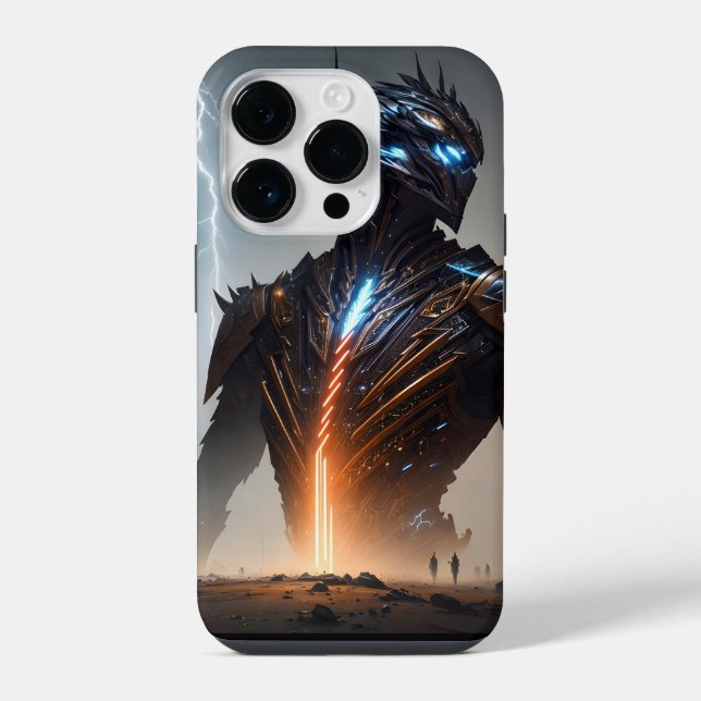 Funda Para iPhone Guerrero Ciborgue Relámpago (Reverso )