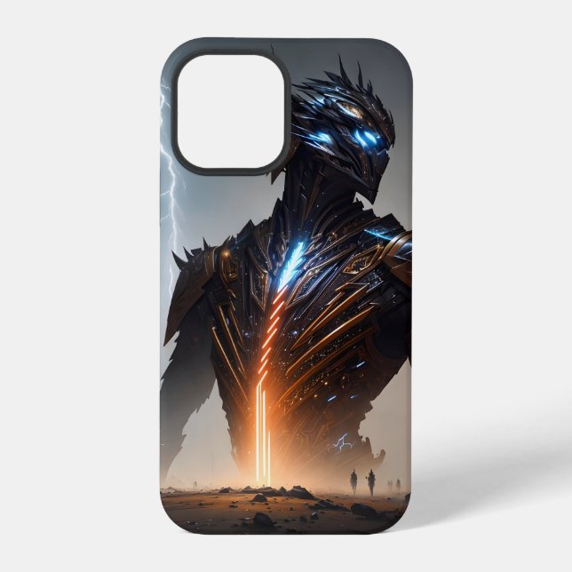 Funda Para iPhone Guerrero Cyborg Relámpago (Reverso )
