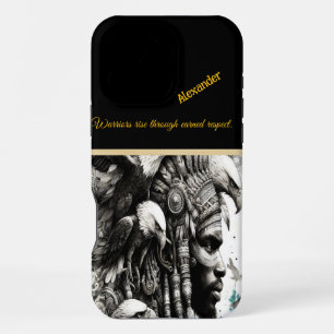 Funda Para iPhone 16 Pro Max Guerrero de las águilas en la naturaleza.