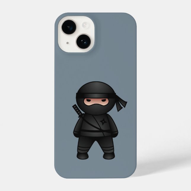 Funda Para iPhone Guerrero de Ninja en gris 2 (Reverso )