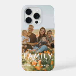 Guión de caligrafía Foto Familia es para siempre
