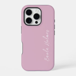 Funda Para iPhone 16 Pro Guión de monograma elegante moderno