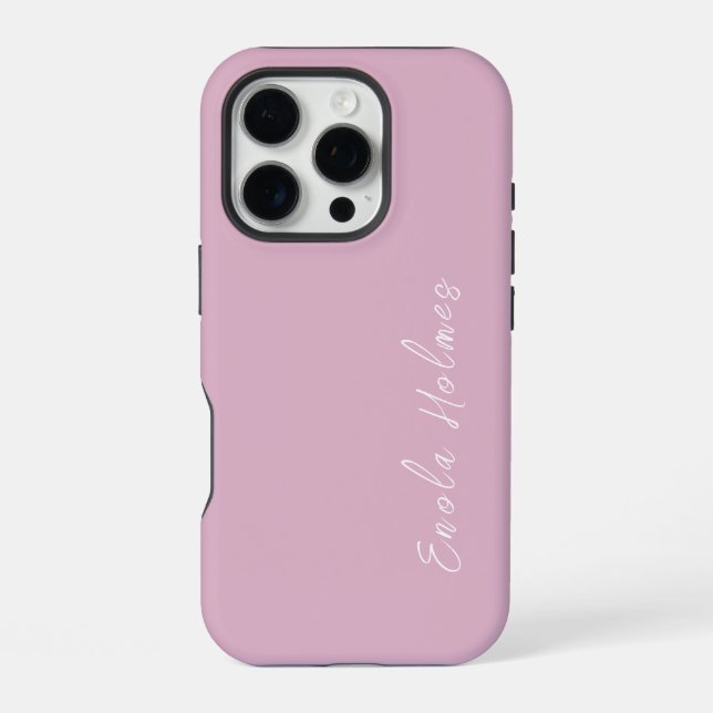 Funda Para iPhone Guión de monograma elegante moderno (Reverso )