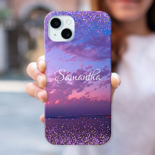 Guion de nombre de confeti de foto de puesta de so