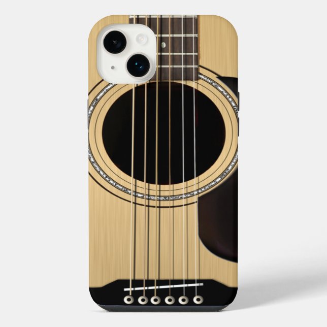 Funda Para iPhone Guitarra Acústica (Reverso)