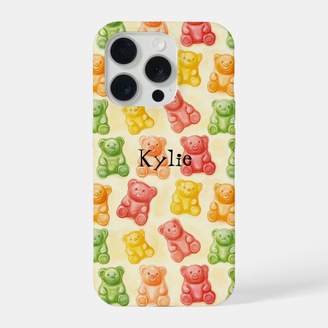 Funda Para iPhone Gummy Bears Mint Pink Yellow Fruit Birthday (Reverso )