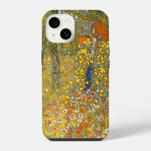 Funda Para iPhone 14 Gustav Klimt Farm Garden con Crucifix