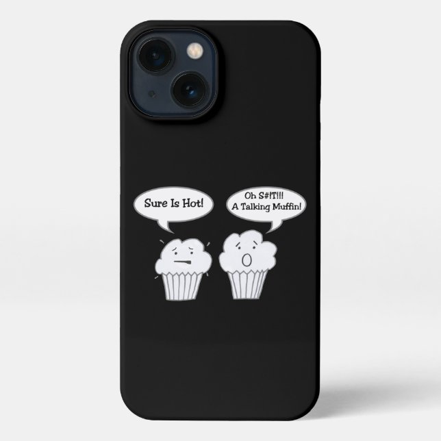 Funda Para iPhone Hablando del Chiste Muffin (Reverso )