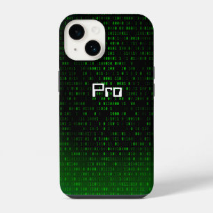 Funda Para iPhone 14 Hacker geek nerd gamer dev tipo de TI chico con as