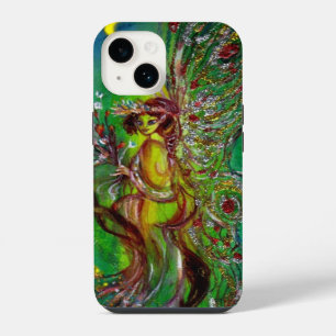 Funda Para iPhone 14 HADA VERDE A LA LUZ DE LA LUNA Fantasía