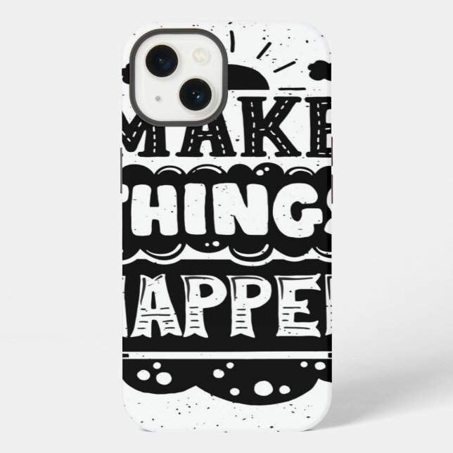 Funda Para iPhone Haga que las cosas suceden (Reverso )