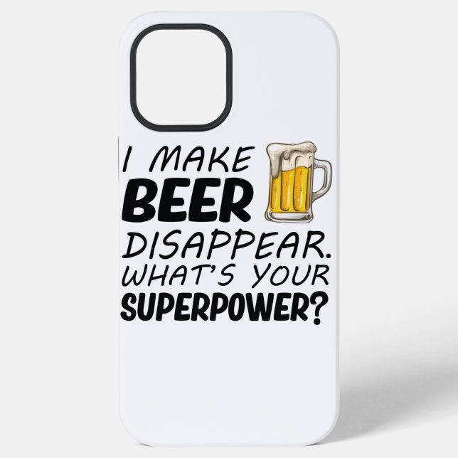 Funda Para iPhone Hago que la cerveza desaparezca (Reverso )