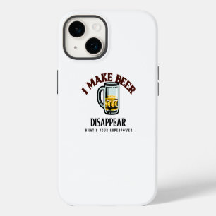 Funda Para iPhone 14 Hago que la cerveza desaparezca ¿Cuál es tu superp