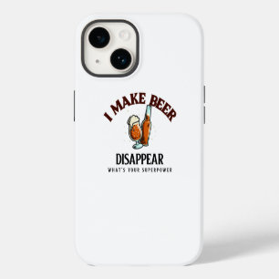 Funda Para iPhone 14 Hago que la cerveza desaparezca ¿Cuál es tu superp