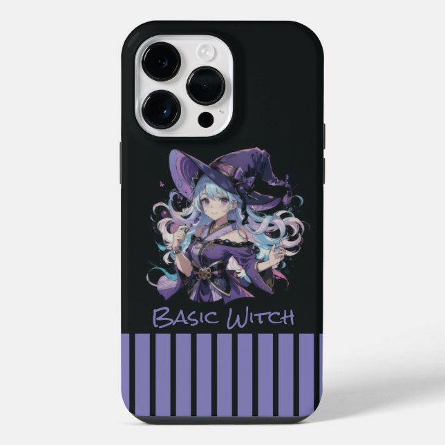 Funda Para iPhone Halloween/Bruja/morado (Reverso )