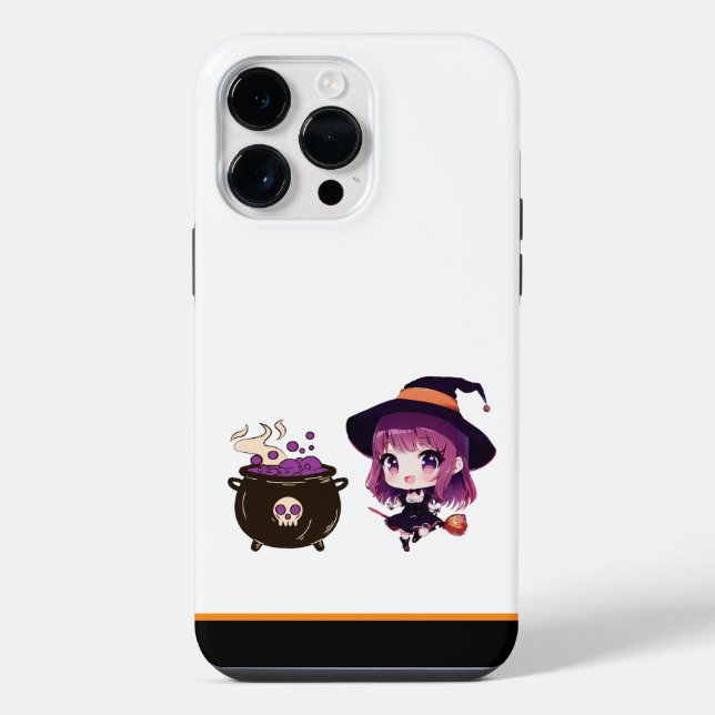 Funda Para iPhone Halloween/bruja/otoño/octubre (Reverso )