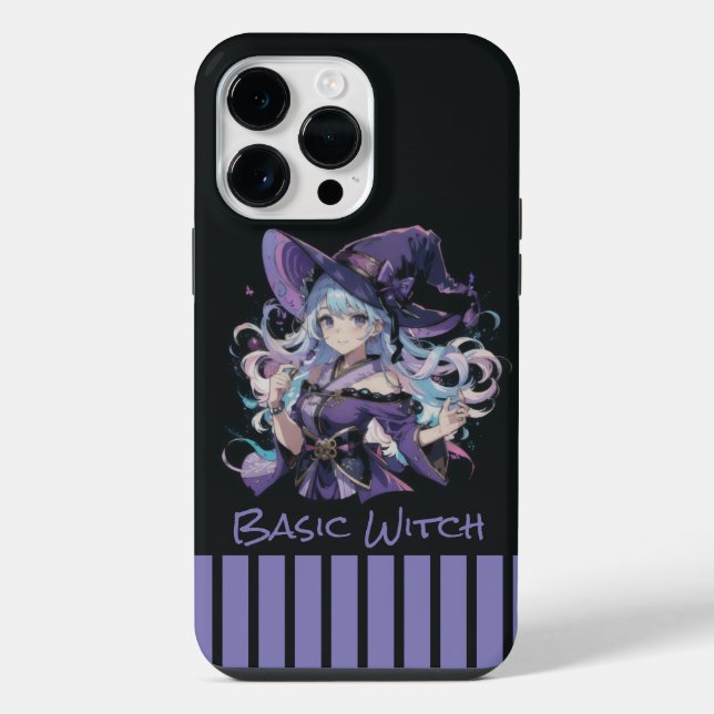 Funda Para iPhone Halloween/Bruja/púrpura (Reverso )