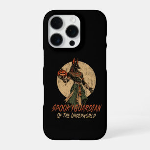 Funda Para iPhone 16 Pro Halloween con Anubis, Guardián del Inframundo