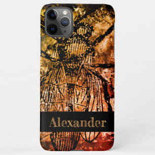 Funda Para iPhone 11Pro Max Halloween Creepe Fly Weird Resumen Arte