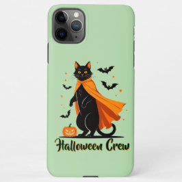 Funda Para iPhone 11Pro Max Halloween del gato negro de pumkin