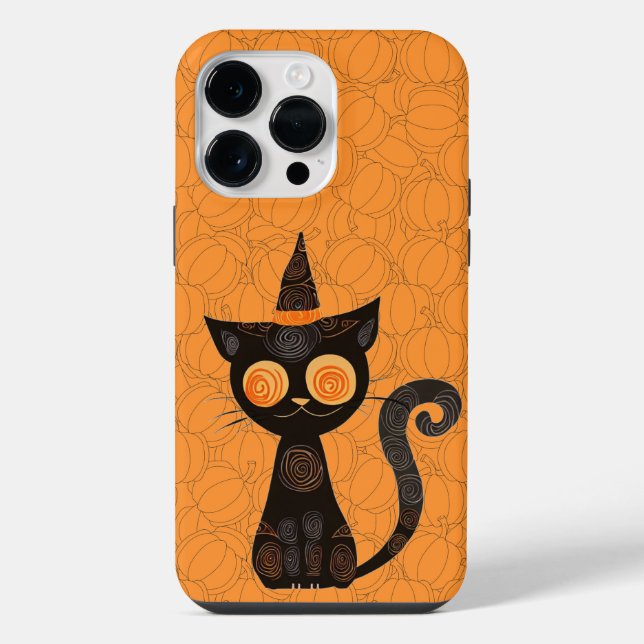 Funda Para iPhone Halloween/gato/calabaza/otoño (Reverso )