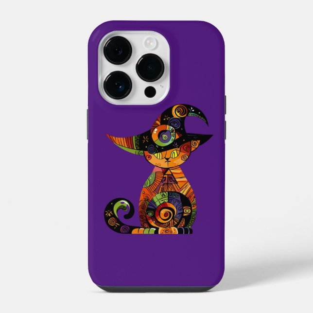 Funda Para iPhone Halloween/mística/gato/otoño (Reverso )