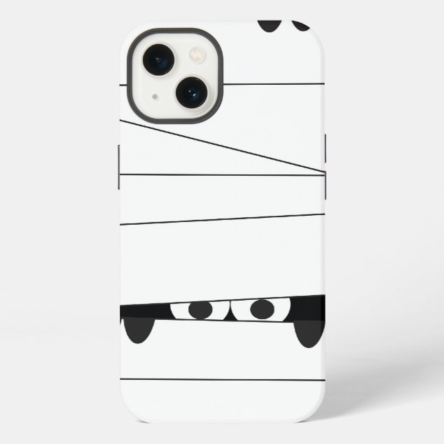 Funda Para iPhone Halloween Peeking Mummy (Reverso )