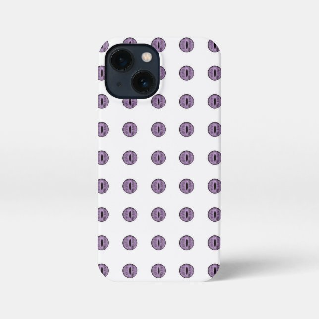 Funda Para iPhone Halloween Purple Polka Dot Eyes (Reverso )